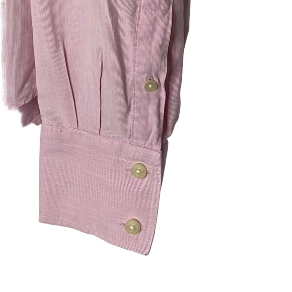 ABERCROMBIE Pink Muscle Fit Shirt Preppy Business Casual Polished Basic Sz M - Picture 6 of 12
